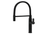 Matt Black Kitchen Sink Basin Mixer 360 Swivel Faucet Tap Pull Out Spout WELS V1233-KRD506B