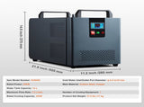 Industrial Chiller, KH-6000, 200W Industrial Cooler Cooling System with Compressor 12 L V952-GYLS72LMIN12LP9R6V3