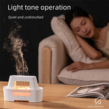 White 300ml Ultrasonic Aroma Diffuser with Cracked Light Design - Cool Mist Humidifier for Home and V888-ELOSUNG18222