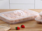 Portable Egg Storage Box 34 Grids Plastic Egg Storage Carrier with Handle for Kitchen Refrigerator V1294-YM0901-3117240151711
