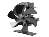 Stove 6 Blades Fireplace Heat Powered Fast Wind Circulation Half Moon Pattern Thermoeletric V1294-YM0706-3114230120011