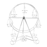 Cupcake Display Rack Iron Rotatable Eight Cupcakes Wheel Cupcake Stand for DIY Birthday Party V1294-YM3118220247611-0421