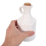 Ceramic Olive Oil Bottle Dispenser White for Kitchen Storage with Seal Freshness and Easy Pouring V1370-AZ4-15442