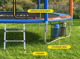 Everfit 6FT Kids Trampoline Rebounder with Enclosure Net Storage Bag TRAMPO-C-6FT-MC