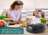 Cat Tissue Dispenser, Cartoon Toilet Paper Holder Dispenser Box with 2 Toothpick for Car Home V1259-DP01-A-710