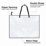 6 Pack 19X25 Inches Art Portfolio Case, Portfolio Folder for Artwork, Posters Storage Bag with V1366-AZ2-W-14533