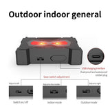 Solar Nocturnal Animal Repeller, Wild Animal Predator Deterrent with Red LED Lights,Waterproof. V1192-AZ-W-10724