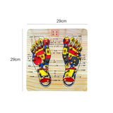 Wooden Foot Massage Board Acupoint Foot Massager Reflexology Chart V1294-YM0717-10163590