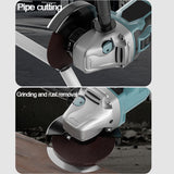 125mm Brushless Angle Grinder Cutting Machine Polisher For Makita 18V Battery V201-LI0125BU8AU