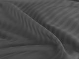 KENSINGTON 1200TC COTTON SHEET SET IN STRIPE-KING - CHARCOAL ABM-202143
