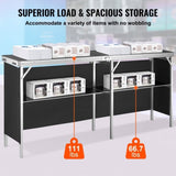 Extra Long Folding Portable Bar Table - Tradeshow Podium Table for Indoor V952-LSZST20ZDSZJFECDIV0