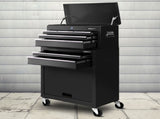 Giantz 7 Drawer Tool Box Cabinet Chest Trolley Toolbox Garage Storage Black TB-7D-BK