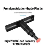 Portable Folding Stool with Adjustable Height for Travel, Commuting, Queueing, and Outdoor V1341-ZY-CKPERK6F-BLACK