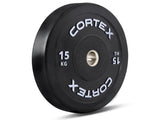CORTEX Black Series V3 Rubber Olympic Bumper Plate 50mm 15kg V420-CSWP-OBPV315-2