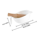 Grinding Bowl Tool SetFood Grinder Bowl White 1 Set for Families V1366-AZ2-W-12243