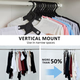 50X Plus Hanger Multiple Clothes Rack Organizer Foldable 10 Holes BLACK V274-GM-CLHANG-NS20-BK