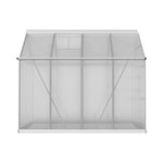 Green Fingers Greenhouse 2.42x2.5x2.26M Aluminium Double Doors Green House Garden Shed GH-ALU-C-242X250-DOU-AB