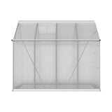 Green Fingers Greenhouse 2.42x2.5x2.26M Aluminium Double Doors Green House Garden Shed GH-ALU-C-242X250-DOU-AB