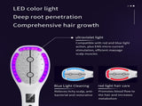 Multi-function Scalp Applicator Comb - Ultrasonic Spray, Red/Blue Light, Microcurrent V888-ELOSUNG26056