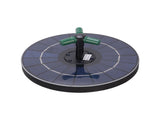 Bird Bath Fountains Solar Power for Outside with Color LED Lights 6 Nozzles 3 Rods for Garden Pond V1294-YM0901-3111250064211