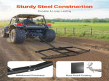Drag Harrow, 74" Width Tow Behind Drag Harrow, Q235 Steel Driveway Grader with Adjustable Bars & Pin V952-QYP74INCHESQZ4JIFV0
