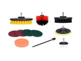 11PCS Drill Brush Attachment Power Scrubber Polishing Pad for Wall Cleaning Ground Dust Removal V1294-YM0901-3114210067011