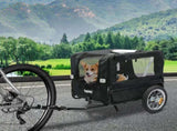 PaWz Pet Stroller Bike Trailer 2-IN-1 Sunroof ST1013-BK