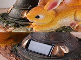Garden Statues Outdoor Clearance LED Rabbit Solar Statues Waterproof Solar Rabbit Ornaments V1366-AZ2-W-07417