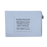 Royal Comfort - Balmain 1000TC Bamboo cotton Quilt Cover Sets - Blue Fog ABM-204919