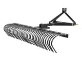 Tow Behind Dethatcher, 1.8m Tow Dethatcher with 36 Steel Tines, 3-Point Lawn Dethatcher Rake with V952-ZXSCJ72DSDLJ73TTAV0