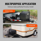 Trailer Tongue Box, Aluminum Alloy Diamond Plate Tongue Box Tool Chest, Heavy Duty Trailer Box V952-TCGJXLHJHS29XG563V0