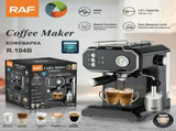 Semi-Automatic Espresso Coffee Machine with Steam Wand for Home and Small Office Use, Dual Cup V1341-ZY-V28MM92U-IVORY