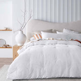 Accessorize Elma White Jacquard 3 Piece Comforter Set Queen V442-HIN-COMFORTER-ELMA-WHITE-QS
