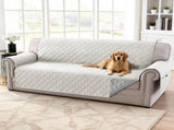 100% Waterproof Couch Cover for 3 Cushion Sofa Washable Pet Friendly with Elastic Straps Thick V1259-DP01-A-4454