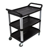 SOGA 2X 3 Tier 83.5x43x95cm Food Trolley Food Waste Cart Food Utility Mechanic Kitchen Small FOODCARTRUBBISHSX2