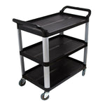 SOGA 2X 3 Tier 83x43x95cm Food Trolley Food Waste Cart w/ 2 Bins Storage Kitchen Small FOODCARTRUBBISHWITHWASTEBINSSX2