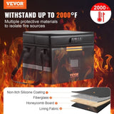 VEVOR Fireproof Document, Fireproof Document Bag with Lock 2000_, Fireproof and Waterproof File V952-XSF1561361221WR0XV0