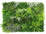 Forest Floor Artificial Vertical Garden / Green Wall Panel 1m x 1m UV Resistant V637-DP554893
