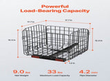 Scooter Rear Basket, Folding Metal Wire Basket, Heavy Duty & Spacious Cargo Basket, Works with V952-CKHXJSSZWNCKSKD1LV0