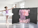 Dance Bag with Garment Rack, 736.6 mm Rolling Dance Duffel, with Wheels, USB Port, Height Adjustable V952-YGMLDYJDWDD21NOVK001V0