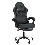 Levede Office Chair High Back Suede Fabric Gaming Chair OF1063-DG-AU