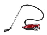 DEVANTI Bagged Vacuum Cleaner Powerful Suction for Carpet Wood Tile Floor VAC-KB-2108-RD