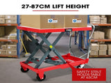T-REX 500KG Hydraulic Scissor Lift Platform Trolley, Heavy-Duty, for Material Handling V219-VHWLFCTRH5SA