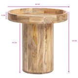 Tropea Mango Wood Side Table 50cm V637-50820TBL