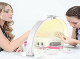 Half Moon Nail Lamp Lash Embroidery Beauty Lamp Adjustable 10 levels of brightness and 3 levels of V1294-YM0901-L6787W-US-1
