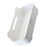 Wall Storage Basket Space Saving Rectangular Plastic Wall Mounted Basket Organizer for Bathroom V1294-YM0901-3112240007811