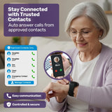 EQUIPMED GPS Fall Detection Emergency Bracelet with SOS Button, for Seniors, 2 Way Calling, Location V219-HELPMAMHPD6A