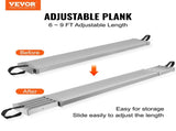 Telescoping Aluminum Work Plank, 6-9 Feet 500lbs Capacity, 12.5 inch Width Aluminum Scaffold V952-KSSSJSJB69YC8E8OJV0