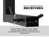 Tow Ladder 2" Tow Bar Hitch Mount Ladder Roof Rack Bar Extension Timber Kayak V379-TOWLADER16