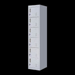 6-Door Locker for Office Gym Shed School Home Storage V63-832681